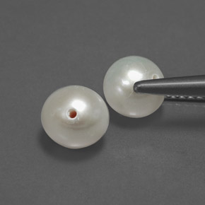 캐럿 천연 크림 진주 보석, 구형 / 볼, 6.19 mm, 불투명체