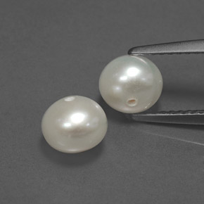 캐럿 천연 크림 진주 보석, 구형 / 볼, 6.19 mm, 불투명체
