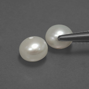 캐럿 천연 크림 진주 보석, 구형 / 볼, 6.19 mm, 불투명체