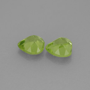 캐럿 천연 생기 있는 그린 페리도트 보석, 하트 모양, 5.1×5 mm, VS