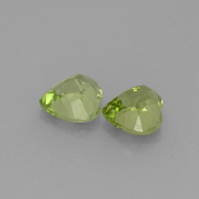 캐럿 천연 생기 있는 그린 페리도트 보석, 하트 모양, 4.8×4.8 mm, VVS-VS