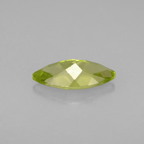 1.03캐럿 천연 생기 있는 그린 페리도트, 마퀴즈, 9.9×5 mm, VVS-VS