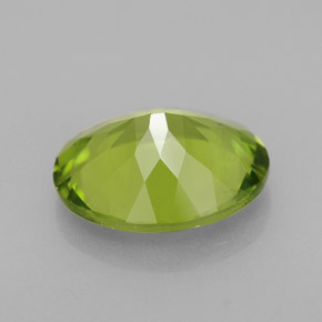 2.42캐럿 천연 생기 있는 그린 페리도트, 타원형 컷, 9.9×8 mm, VS