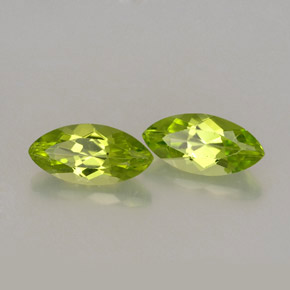 캐럿 천연 생기 있는 그린 페리도트 보석, 마퀴즈, 10×4.9 mm, VVS-VS