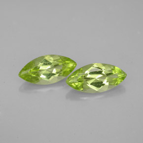 캐럿 천연 생기 있는 그린 페리도트 보석, 마퀴즈, 10×4.9 mm, VS