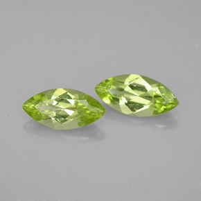 캐럿 천연 생기 있는 그린 페리도트 보석, 마퀴즈, 10×4.9 mm, VS