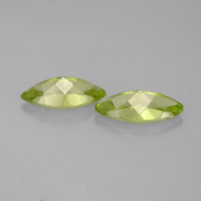 캐럿 천연 생기 있는 그린 페리도트 보석, 마퀴즈, 10×4.9 mm, VS