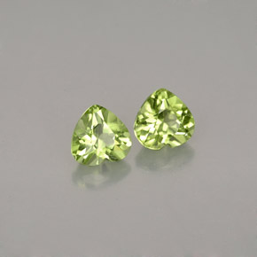 캐럿 천연 생기 있는 그린 페리도트 보석, 하트 모양, 5×4.9 mm, VVS-VS