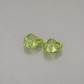 캐럿 천연 생기 있는 그린 페리도트 보석, 하트 모양, 5×4.9 mm, VVS-VS