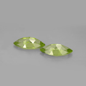 캐럿 천연 생기 있는 그린 페리도트 보석, 마퀴즈, 12.1×6.1 mm, VS