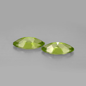 캐럿 천연 생기 있는 그린 페리도트 보석, 마퀴즈, 12×6 mm, VS