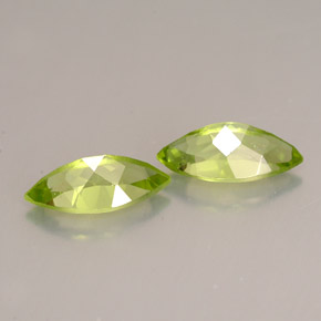 캐럿 천연 생기 있는 그린 페리도트 보석, 마퀴즈, 9.9×4.9 mm, VS