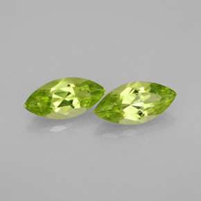 캐럿 천연 생기 있는 그린 페리도트 보석, 마퀴즈, 9.8×4.7 mm, VS