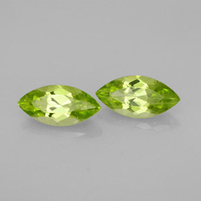 캐럿 천연 생기 있는 그린 페리도트 보석, 마퀴즈, 9.8×4.7 mm, VS