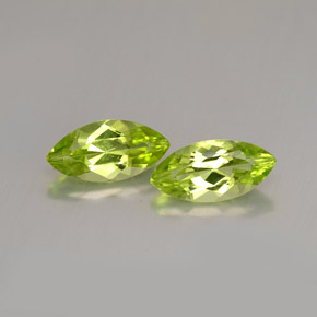 캐럿 천연 생기 있는 그린 페리도트 보석, 마퀴즈, 10×4.8 mm, VS