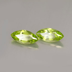 캐럿 천연 생기 있는 그린 페리도트 보석, 마퀴즈, 10×4.8 mm, VS