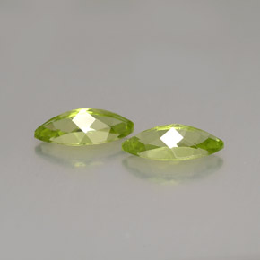 캐럿 천연 생기 있는 그린 페리도트 보석, 마퀴즈, 10×4.8 mm, VS