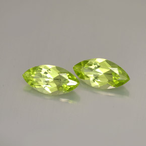캐럿 천연 생기 있는 그린 페리도트 보석, 마퀴즈, 9.9×5 mm, VS