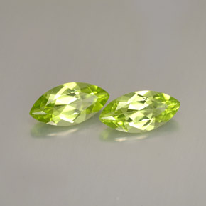 캐럿 천연 생기 있는 그린 페리도트 보석, 마퀴즈, 9.9×5 mm, VS
