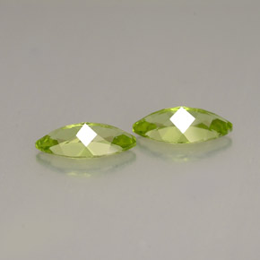 캐럿 천연 생기 있는 그린 페리도트 보석, 마퀴즈, 9.9×5 mm, VS
