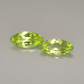 캐럿 천연 생기 있는 그린 페리도트 보석, 마퀴즈, 10×4.8 mm, VS