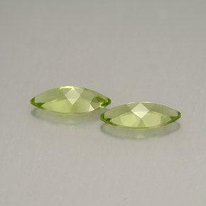 캐럿 천연 생기 있는 그린 페리도트 보석, 마퀴즈, 10×4.8 mm, VS