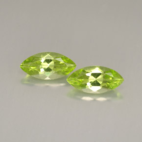 캐럿 천연 생기 있는 그린 페리도트 보석, 마퀴즈, 9.8×4.8 mm, VS