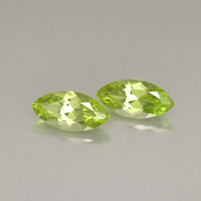 캐럿 천연 생기 있는 그린 페리도트 보석, 마퀴즈, 9.8×4.8 mm, VS