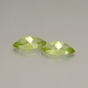캐럿 천연 생기 있는 그린 페리도트 보석, 마퀴즈, 9.8×4.8 mm, VS