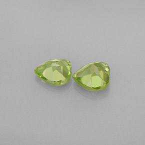 캐럿 천연 생기 있는 그린 페리도트 보석, 하트 모양, 4.9×4.9 mm, VVS-VS