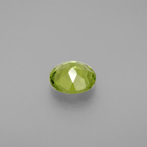 1.35캐럿 천연 생기 있는 그린 페리도트, 라운드 컷, 7.14 mm, VS
