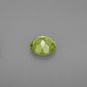 1.21캐럿 천연 생기 있는 그린 페리도트, 라운드 컷, 6.82 mm, VVS-VS
