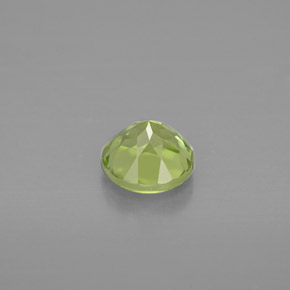 0.98캐럿 천연 생기 있는 그린 페리도트, 라운드 컷, 5.96 mm, VS
