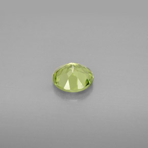 0.82캐럿 천연 생기 있는 그린 페리도트, 라운드 컷, 5.94 mm, VS