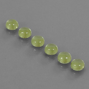 캐럿 천연 생기 있는 그린 페리도트 보석, 라운드 컷, 4.15 mm, 투명한
