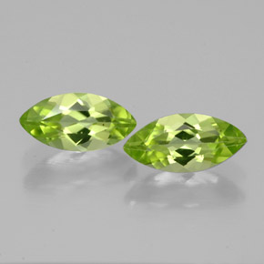 캐럿 천연 생기 있는 그린 페리도트 보석, 마퀴즈, 8.3×4 mm, VVS-VS