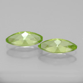 캐럿 천연 생기 있는 그린 페리도트 보석, 마퀴즈, 8.3×4 mm, VVS-VS