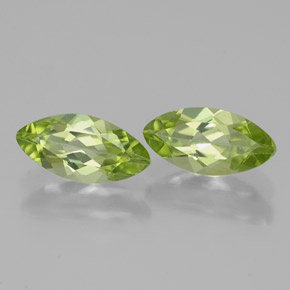 캐럿 천연 생기 있는 그린 페리도트 보석, 마퀴즈, 8.3×4.1 mm, VS