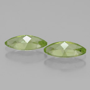 캐럿 천연 생기 있는 그린 페리도트 보석, 마퀴즈, 8.3×4.1 mm, VS