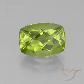 2.38ct 자연스러운 라이트 라이블리 그린 감람석, 방석, VS