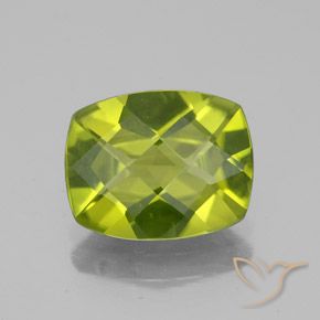 2.54ct 자연스러운 활기찬 녹색 감람석, 방석, VS