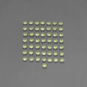 캐럿 천연 생기 있는 그린 페리도트 보석, 라운드 컷, 2.01 mm, VVS-VS