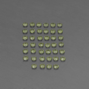 캐럿 천연 생기 있는 그린 페리도트 보석, 라운드 컷, 2.01 mm, VVS-VS
