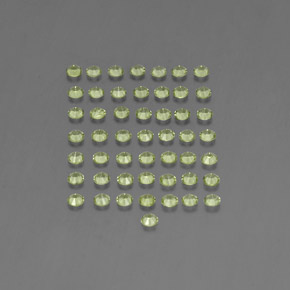 캐럿 천연 생기 있는 그린 페리도트 보석, 라운드 컷, 2.01 mm, VVS-VS