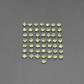 캐럿 천연 생기 있는 그린 페리도트 보석, 라운드 컷, 2.15 mm, VVS-VS