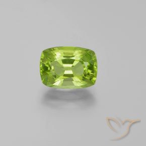 2.49ct 자연스러운 미디엄 그린 감람석, 방석, VS