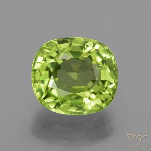 2.30ct 자연스러운 황록색 감람석, 방석, VS