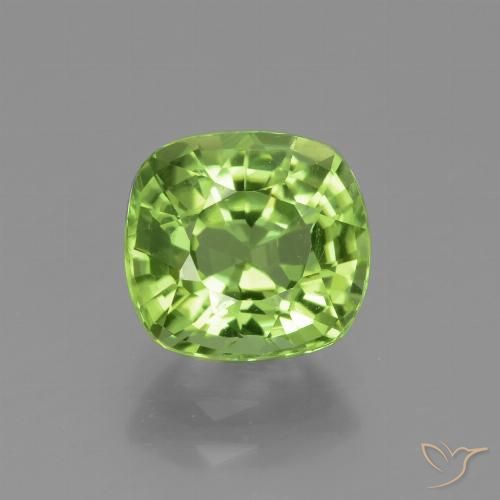 2.14ct 자연스러운 황록색 감람석, 방석, VVS-VS