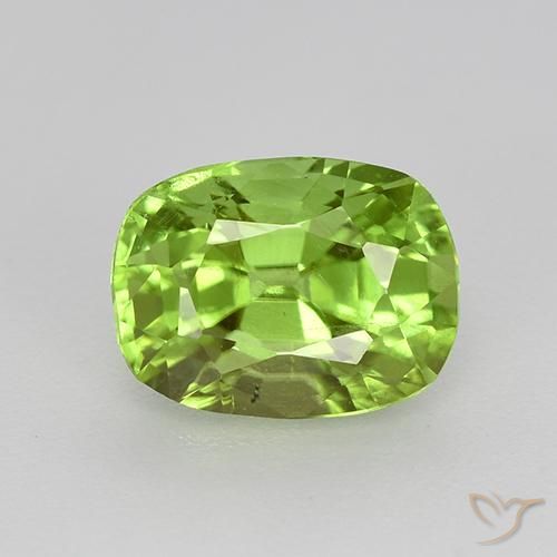 1.99ct 자연스러운 미디엄 그린 감람석, 방석, VS