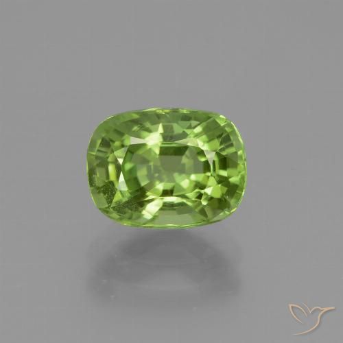 2.32ct 자연스러운 미디엄 그린 감람석, 방석, VS
